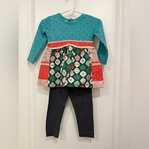 RicRac & Ruffles Holiday Set 12m - Picture 1 of 4